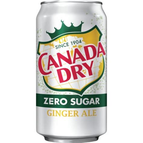 Canada Dry Zero Sugar Ginger Ale Soda, 6 cans / 12 fl oz - Harris Teeter