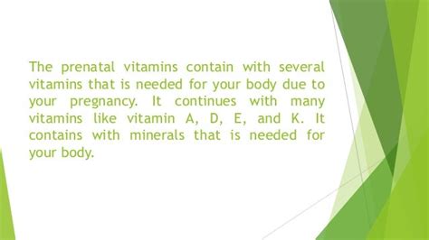 Prenatal Vitamins Side Effects