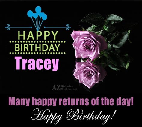 Happy Birthday Tracey