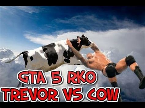 GTA V Online: Trevor VS Cow #RKO (Funny Moments) - YouTube