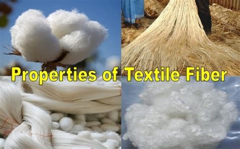 Properties of Textile Fibers - Textile Learner