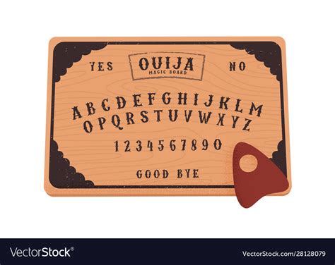 Ouija board communicating with ghosts spiritual Vector Image