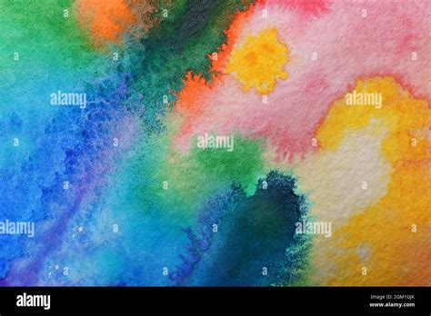 Abstract rainbow painting Stock Photo - Alamy