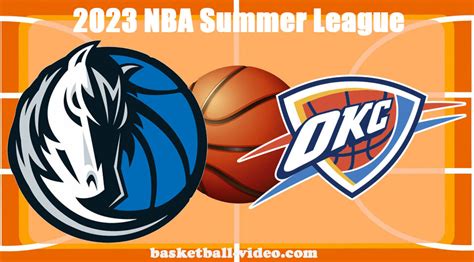 Dallas Mavericks vs Oklahoma City Thunder Full Game Replay July 8, 2023 ...