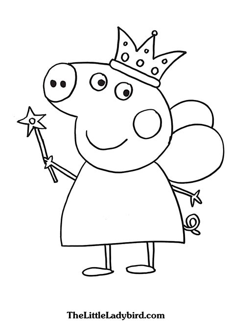 Peppa Pig Coloring Pages For Kids at GetDrawings | Free download