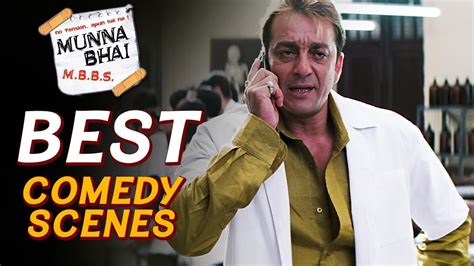 Best Comedy Best Scenes Of Munna Bhai M.B.B.S. | Sanjay Dutt, Arshad Warsi, Boman Irani - YouTube