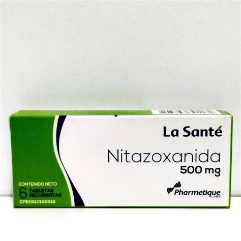 MEDICINA :: NITAZOXANIDA 500 MG X 6 TAB (LA SANTE) - Sihay.com