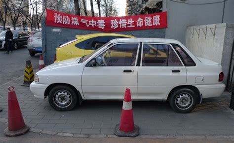 Spotted in China: Kia Pride sedan