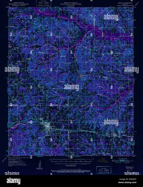 Arcadia louisiana map hi-res stock photography and images - Alamy