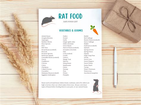 Safe Rat Food List: Veggies, Fruits, Nuts, Seeds, Herbs, Protein & More