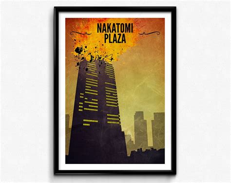 Die Hard Poster/print Nakatomi Plaza Travel Poster Die - Etsy UK