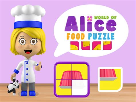 World of Alice Food Puzzle - Play World of Alice Food Puzzle game online at JFsky.com