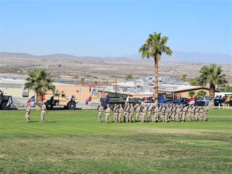 Change of command ceremony at Twentynine Palms Marine base