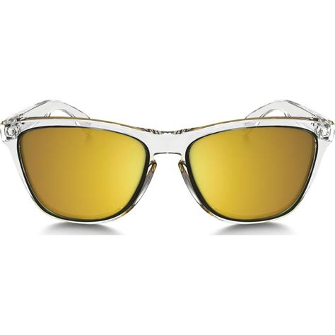 Oakley Lifestyle Frogskins Clear Sunglasses 24K Gold Iridium OO9013-A4 ...