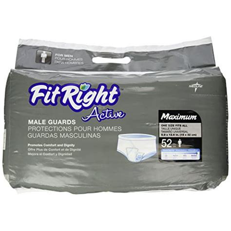 Medline FitRight Active Bladder Control Guards For Men, 208 ct - Walmart.com - Walmart.com