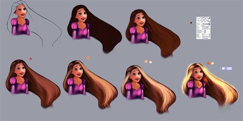 Ariel Hair - tutorial by ryky on DeviantArt