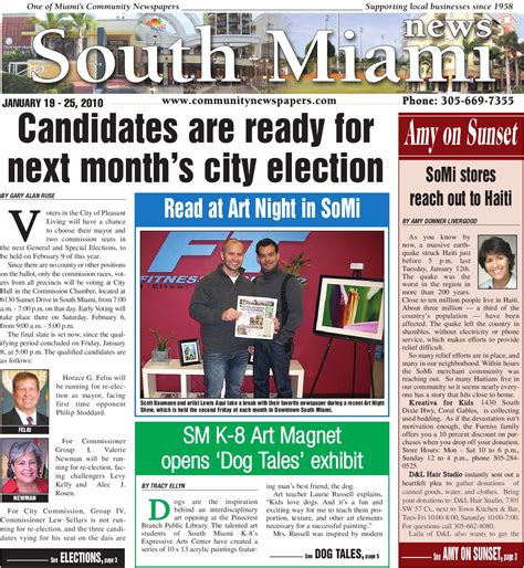 South Miami News - January 19, 2010 - Online Edition - Local, Community News - Miami, Florida by ...