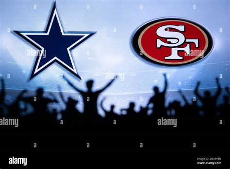 SAN FRANCISCO, USA, JANUARY 18, 2023: Dallas Cowboys vs. San Francisco 49ers. NFL Divisional ...