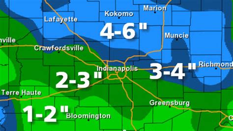 Indianapolis weather: Up to 6 inches of snow fell in Central Indiana