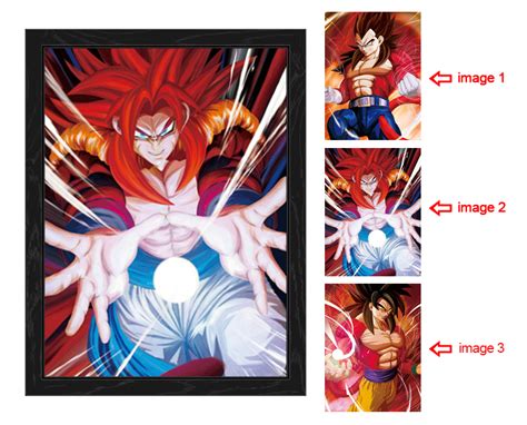 Dropshipping Dragon Ball 3d Lenticular Poster Wall Decor Dbz Goku Vegeta 3d Lenticular Printing ...