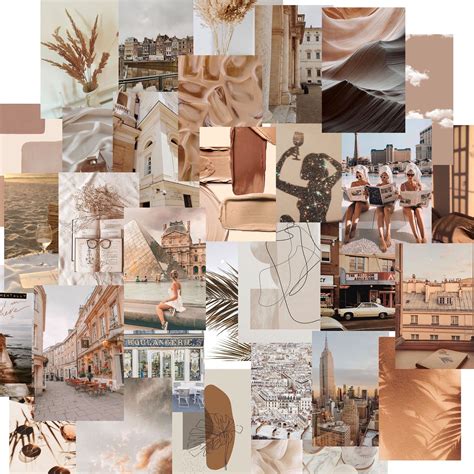 Ready to Print Tan Aesthetic Travel Vibes Wall Collage Kit - Etsy ...