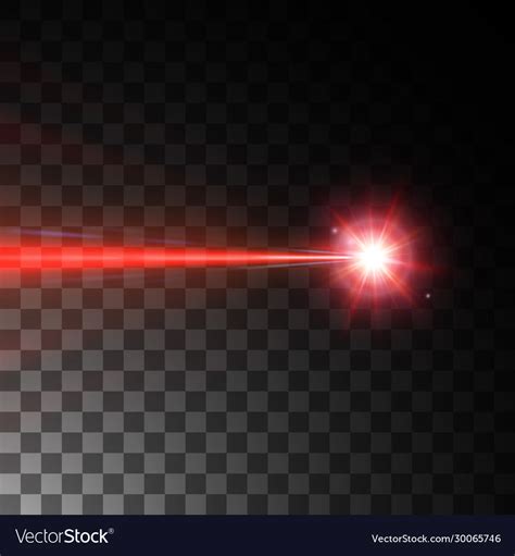 Red laser beam Royalty Free Vector Image - VectorStock