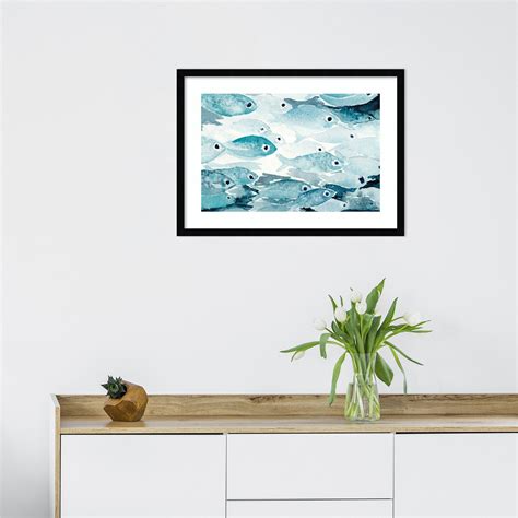 Hawaiian fish by Janet Meinke Lau Wood Framed Wall Art Print | Framed Art | Michaels