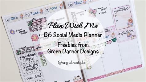 PLAN WITH ME: Apr 16-22, 2018 // B6 Planner Annie Plans Printables ...