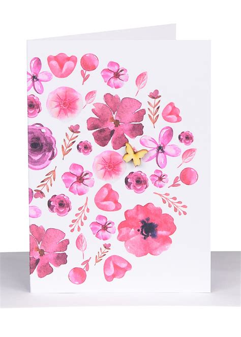 Florist Gift Card -Red Flowers | Australian Made | Lils Cards