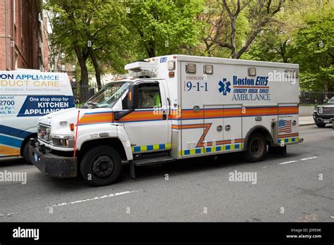 Boston ems emergency ambulance USA Stock Photo - Alamy