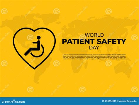 World Patient Safety Day Background with Earth Map and Patient Safety ...