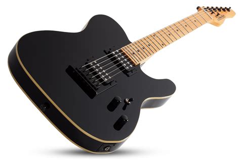 Schecter PT-MM-BLK Gloss Black 6 String Electric Guitar with Schecter - The Guitar World