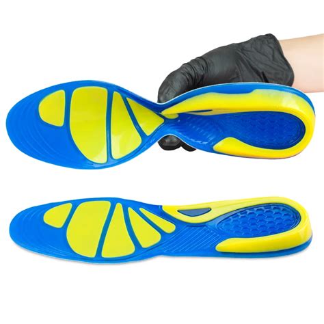 Silicon Gel Insoles Foot Care For Plantar Fasciitis Heel Spur Running ...