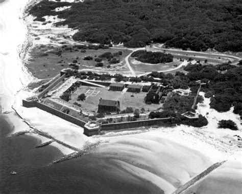 Florida Memory - Aerial view of Fort Clinch State Park - Fernandina Beach, Florida