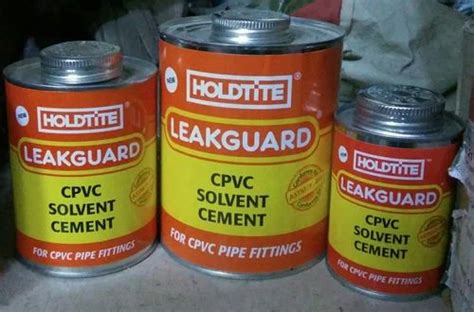 Holdtite Leakguard Cpvc Solvent Cement, 15 Ml,30 Ml,50 Ml,100 Ml,250 Ml,500 Ml,1 Ltr at best ...