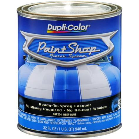 Dupli-Color (BSP204-2 PK) 'Paint Shop' Deep Blue (Metallic) Finish System Base Coat - 1 Quart ...