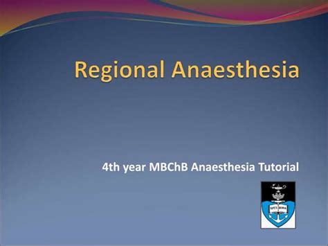 12 Regional Anaesthesia.ppt