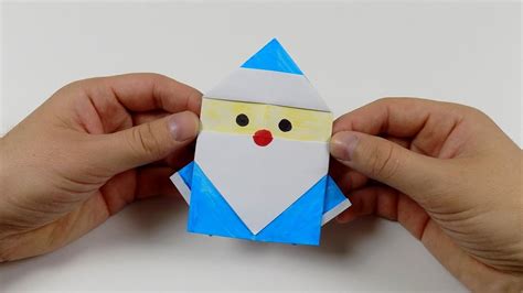 Christmas Origami Santa Claus - Easy origami - How to make an easy ...