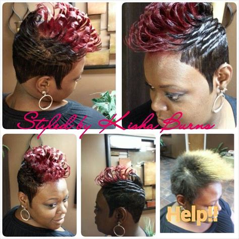 Vibrant color and a Precise Cut | Short hair styles pixie, Cute hairstyles for short hair, Short ...