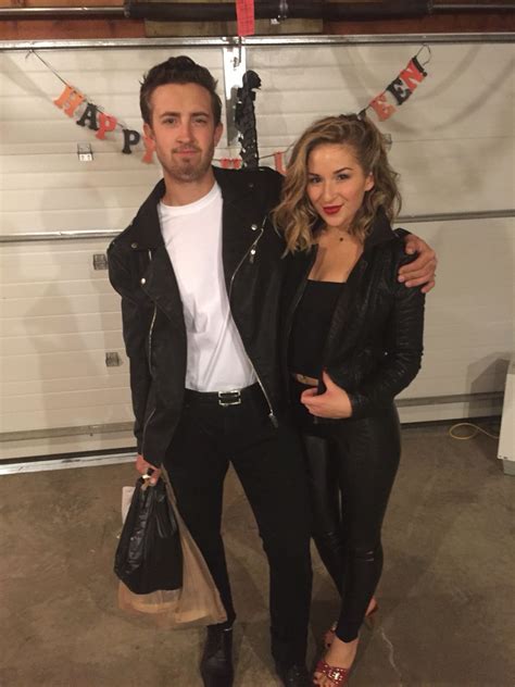 Danny and Sandy from Greece for Halloween. T Birds DIY costume | Couple halloween costumes ...