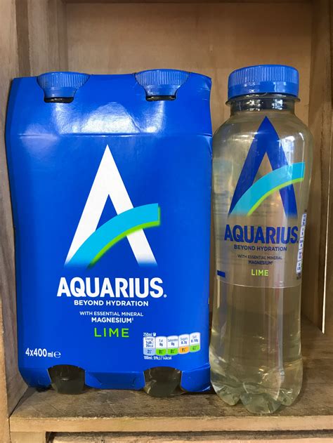 4x Aquarius Lime Mineral Water 400ml & Low Price Foods Ltd