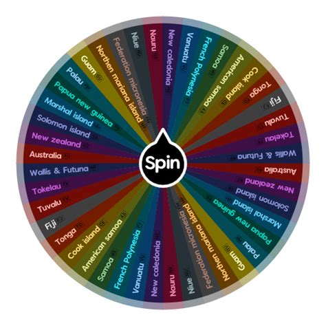 Oceania Country | Spin the Wheel - Random Picker