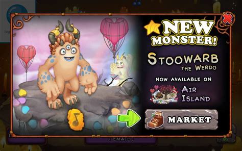 NEWS Parlsona's crush AKA Stoowee is now on Air island | My Singing Monsters Amino Amino