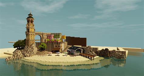 Beach resort Minecraft Map