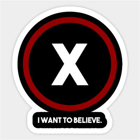 The X Files Logo T-Shirt - The X Files - Sticker | TeePublic