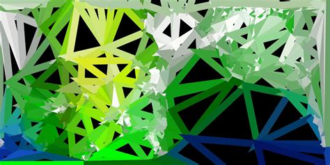 Dark blue, green vector geometric polygonal layout. 1876367 Vector Art ...