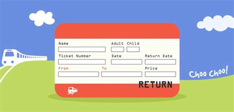 UK Train Ticket Template - PAPERZIP