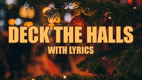 DECK THE HALLS with lyrics | CHRISTMAS SONG - YouTube