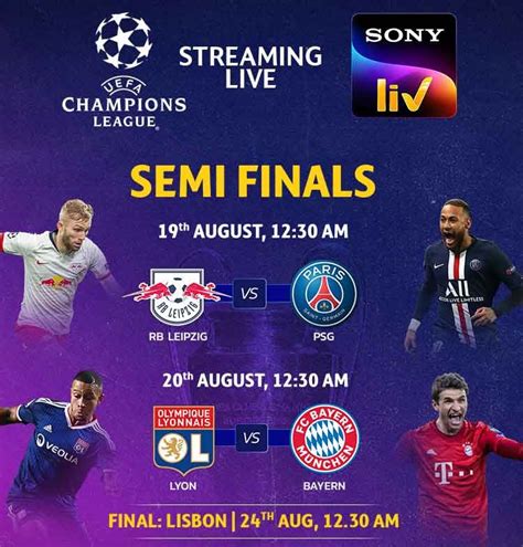 UEFA Champions League Semi Finals Match Live On Sony Pictures Sports ...