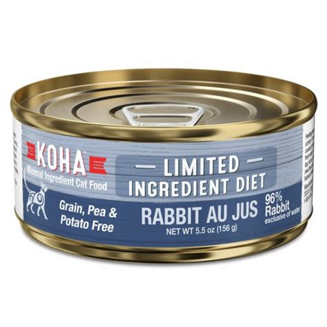 KOHA Limited Ingredient Diet – Rabbit Au Jus case of 24/5.5oz cans – White Rock Pet Food Delivery